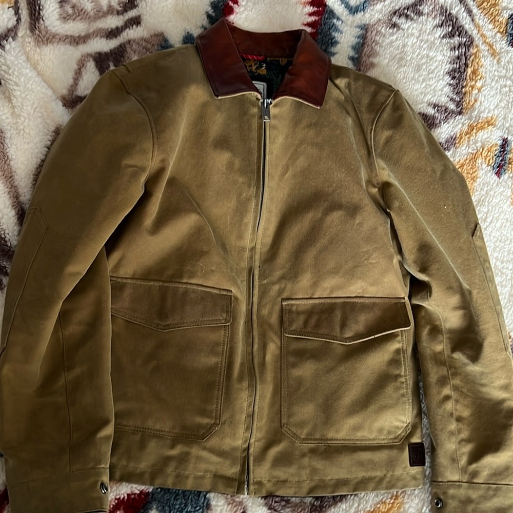 Iron & Resin Military Field Jacket - Brown and Tan - NWOT